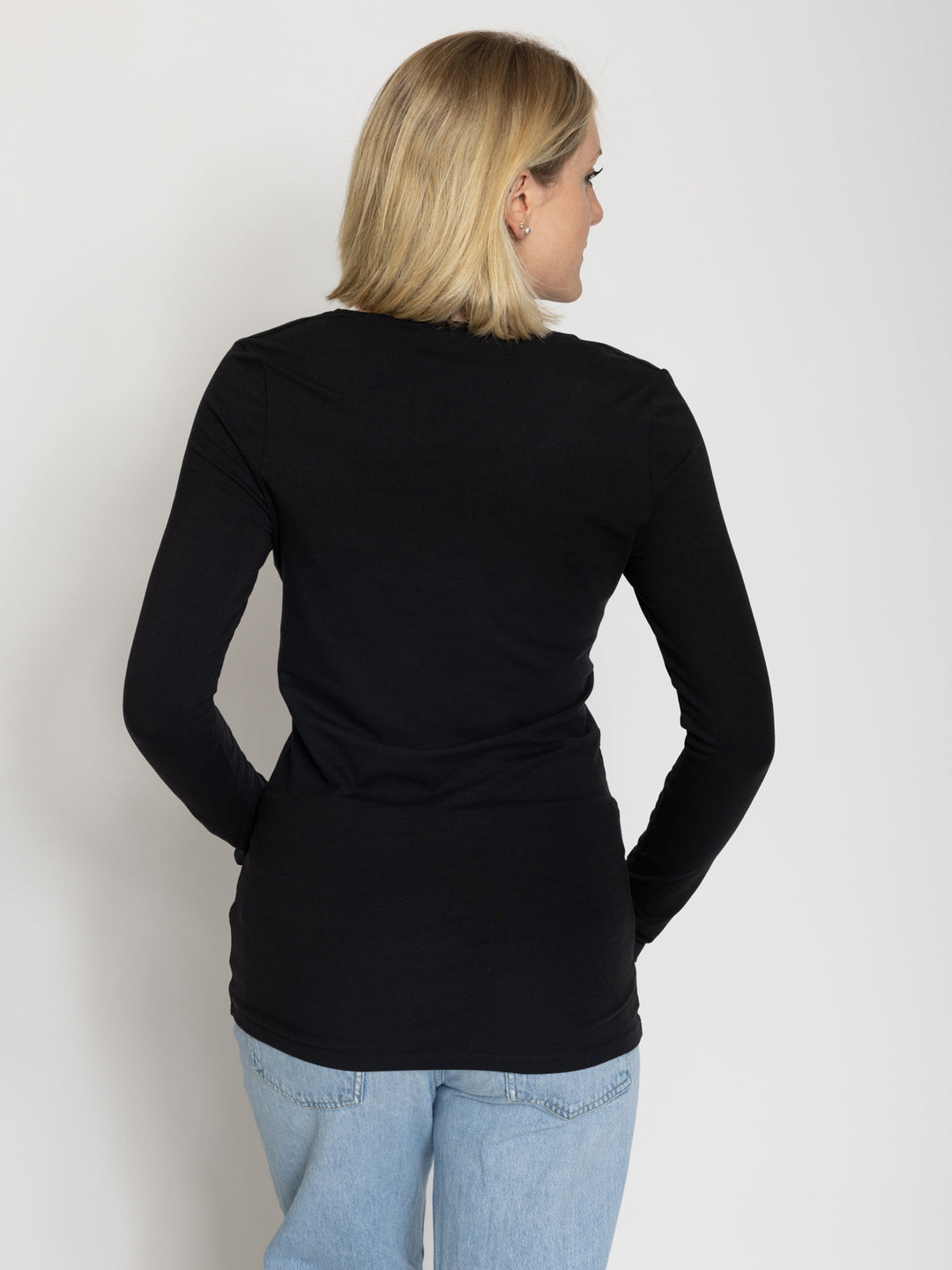 Tall Women’s Double Front Scoop Neck Long Sleeve Tee