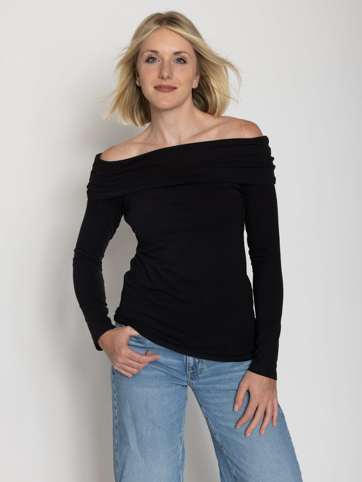 Tall Women’s Off Shoulder Long Sleeve Tee