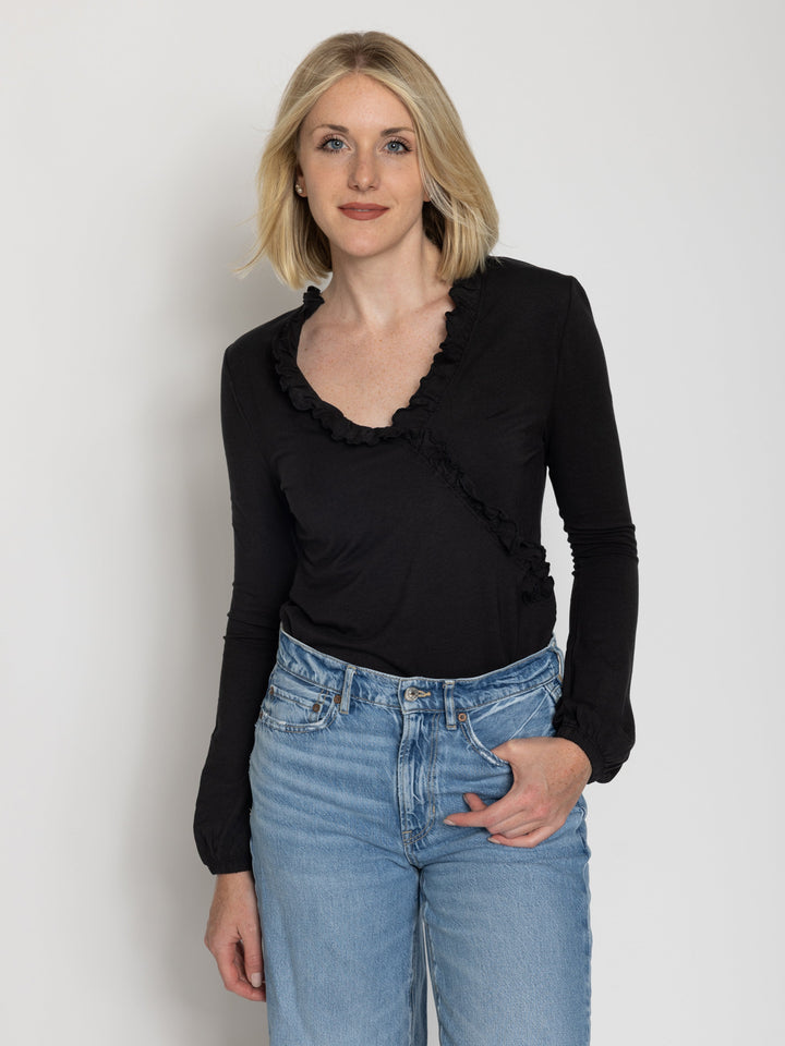 Tall Women’s Long Sleeve Wrap Top