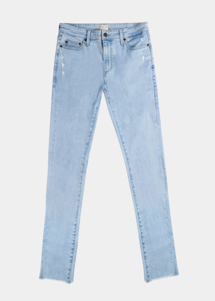 Stretchy Straight Jeans - Limited Frayed Hem Edition