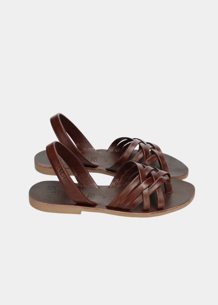 Ria Versatile Chestnut Abarca Sandals