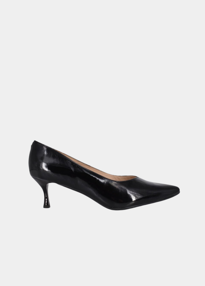 Bioeco Black Patent Leather Stiletto Heels
