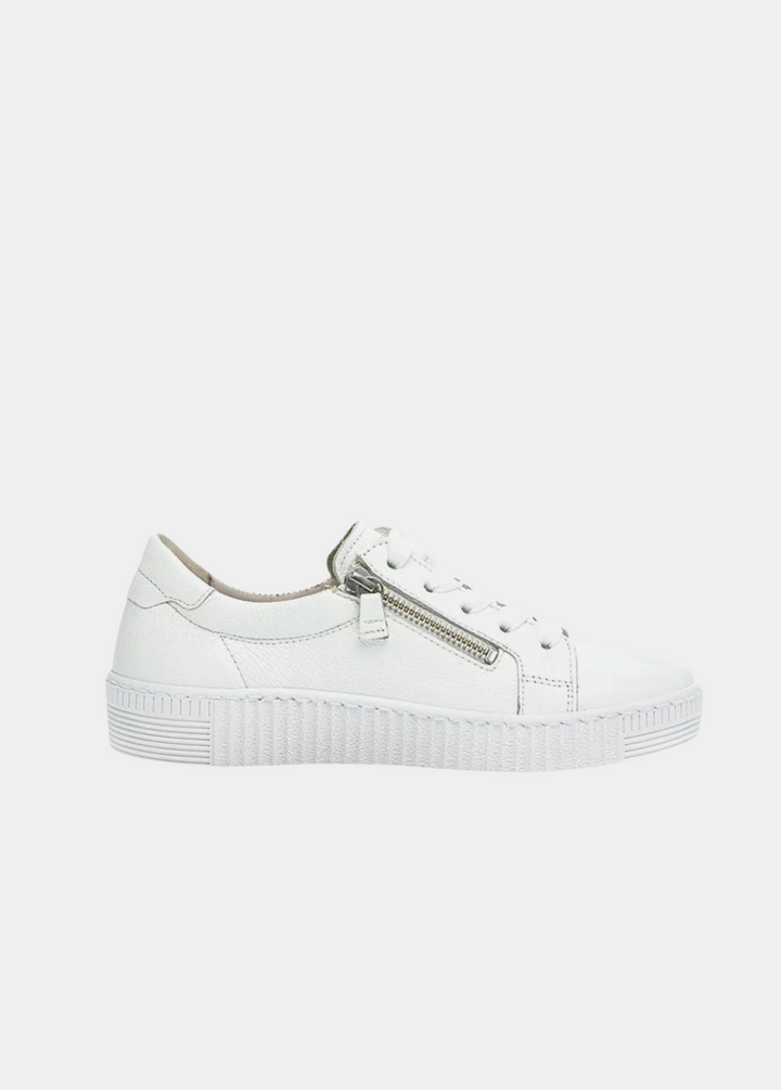 Gabor Classic White Leather Trainer