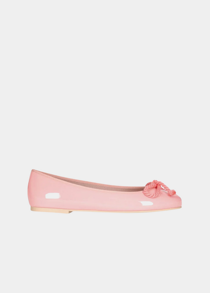 Pretty Ballerinas リボン付きピンクフラットシューズ37.5 Pretty Ballerinas - Rose Pink – Tall Size