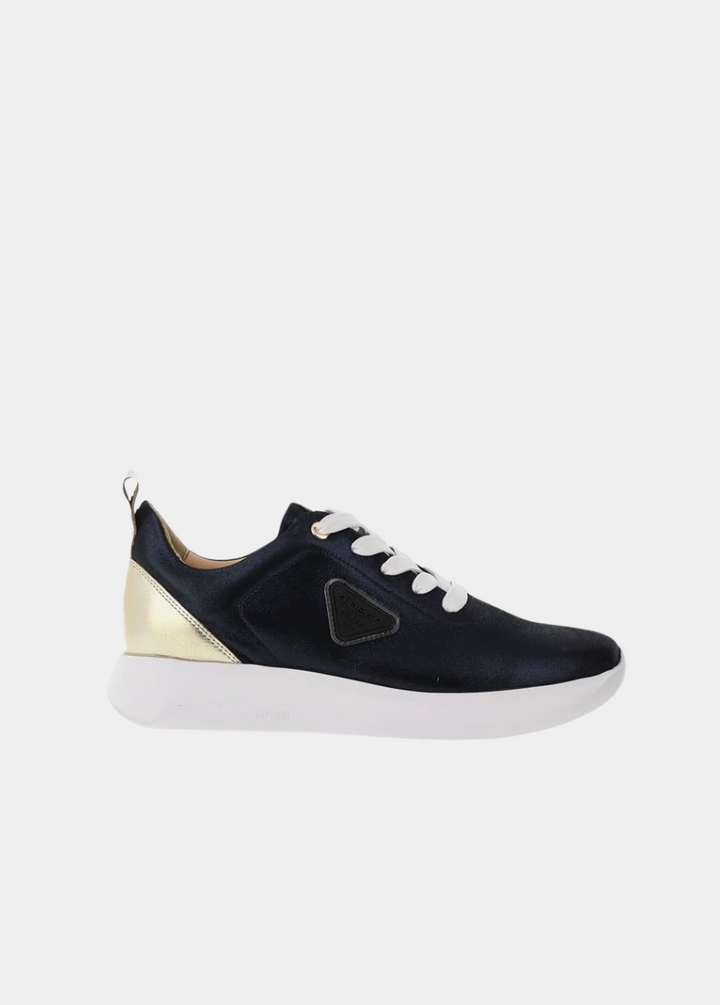 Bioeco Stylish Navy Shimmer Lace Up Trainers