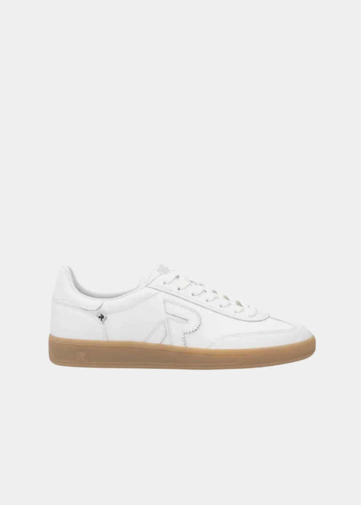 Rieker Trendy White Lace Trainers