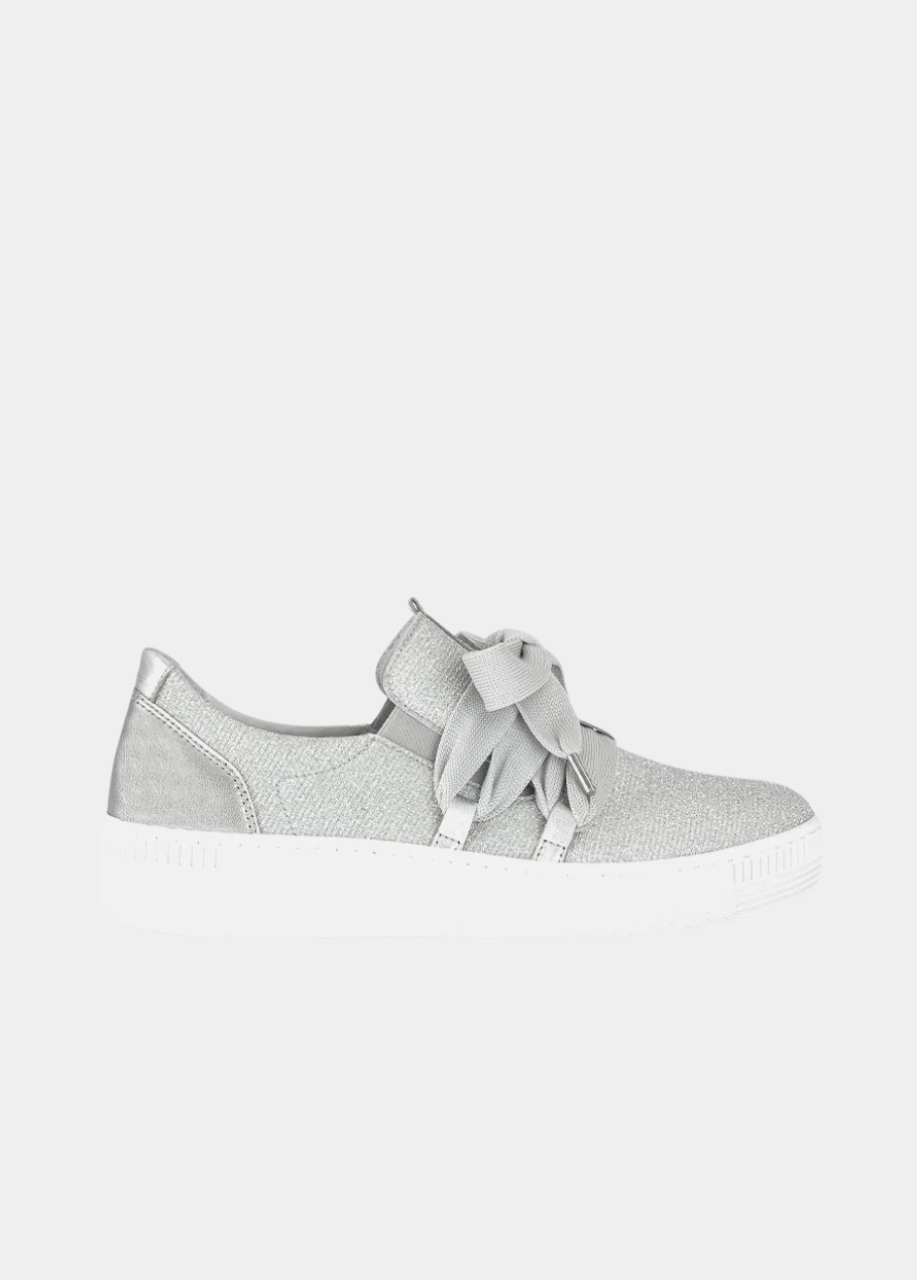 Gabor Glam Silver Slip On Trainers