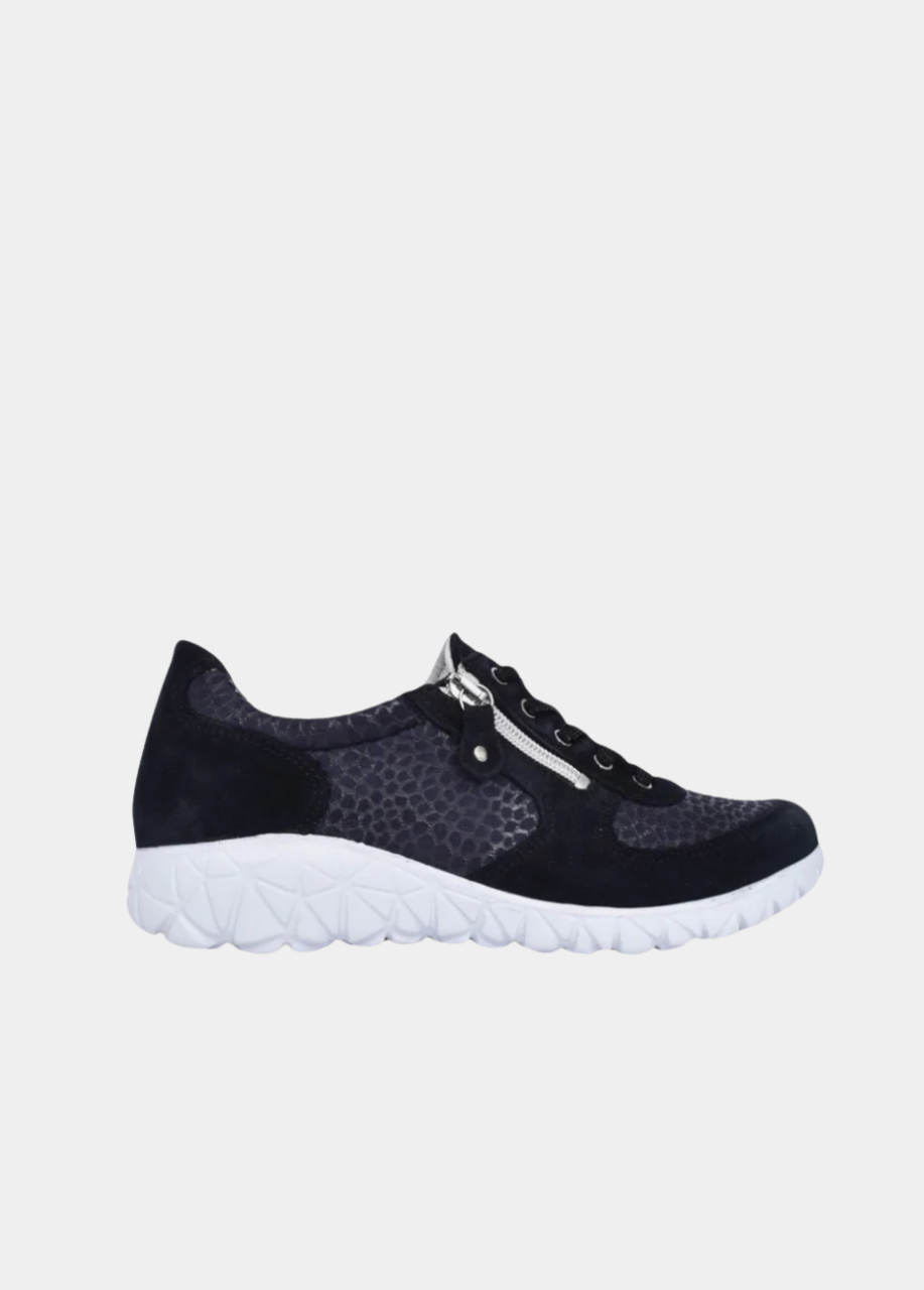 Waldlaufer Sporty Navy Blue Trainers