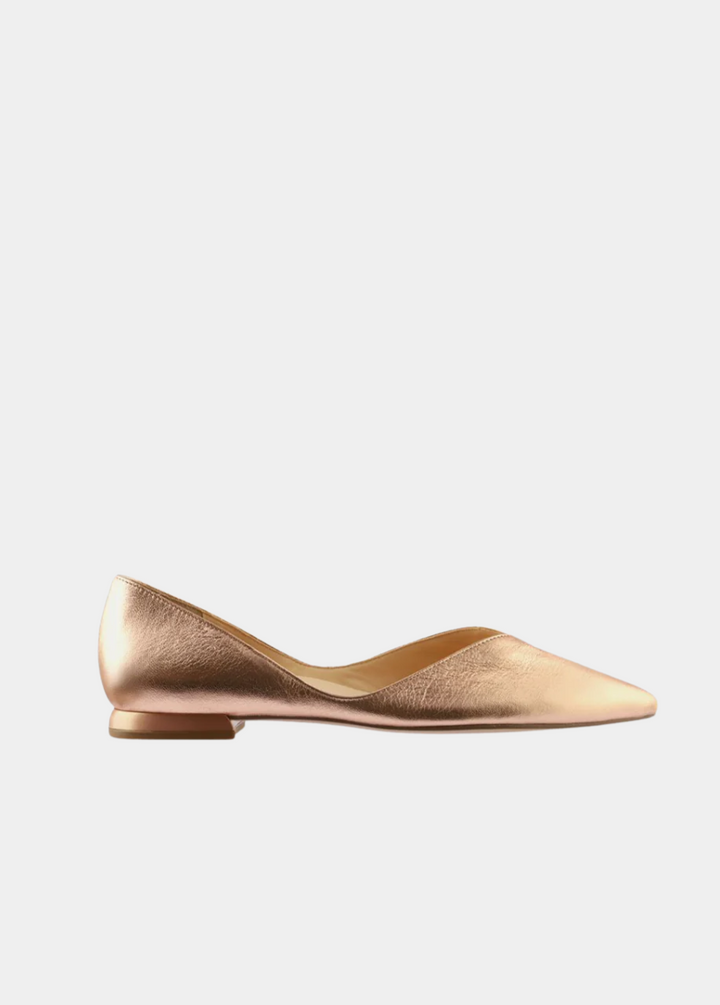 Hogl Chic Metallic Rose Gold Flats