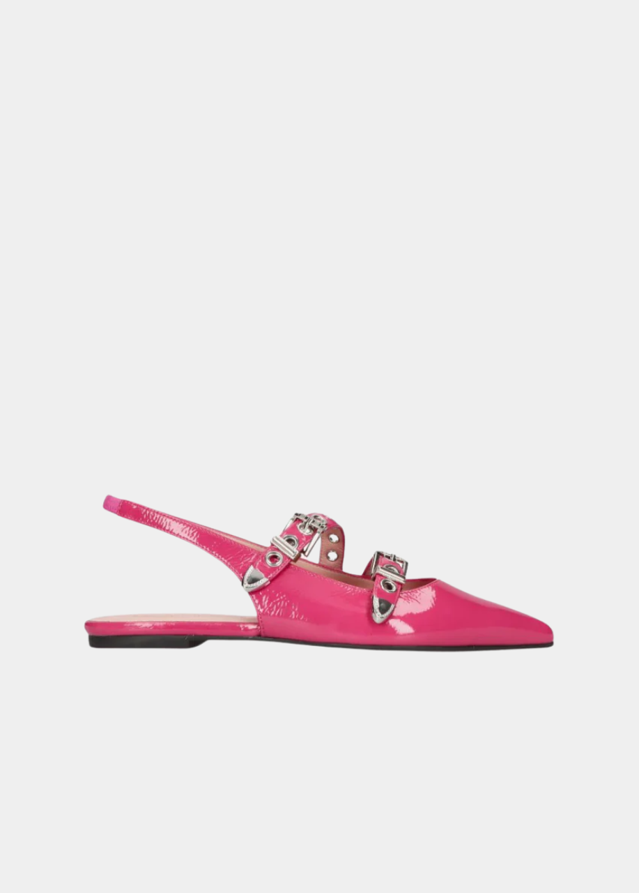Pretty Ballerinas Gorgeous Hot Pink Slingbacks