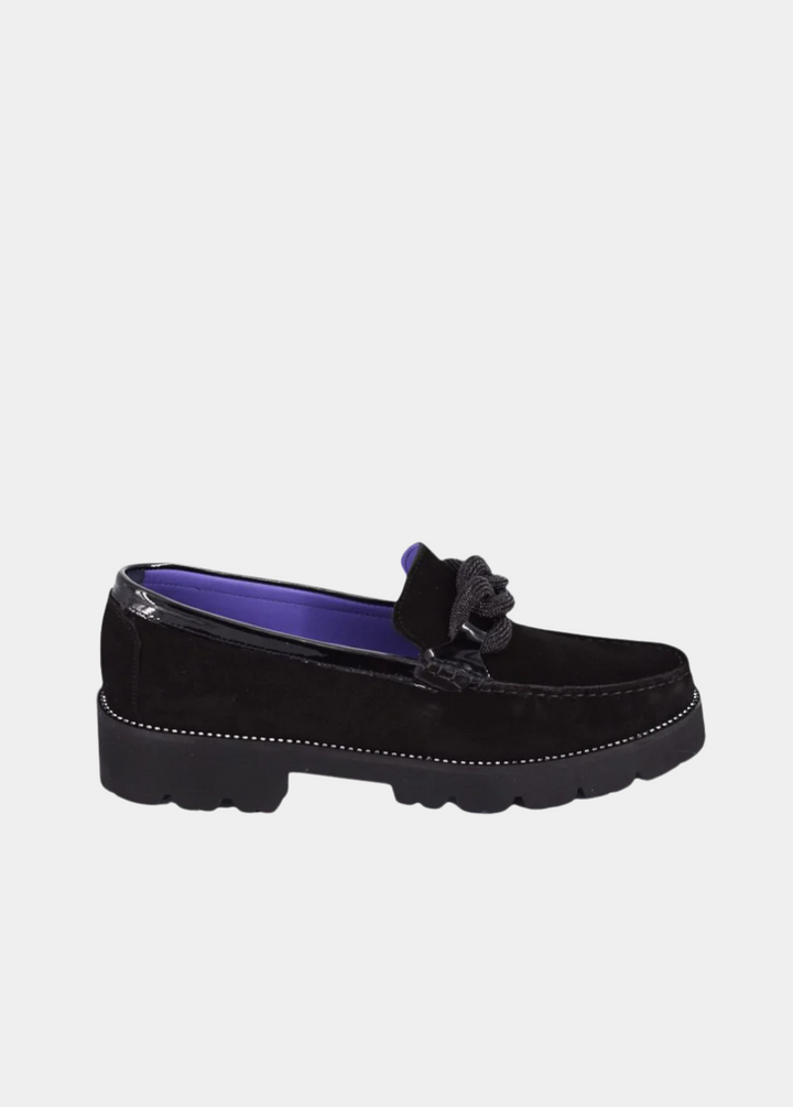 Vittoria Mengoni Premium Black Suede Loafers