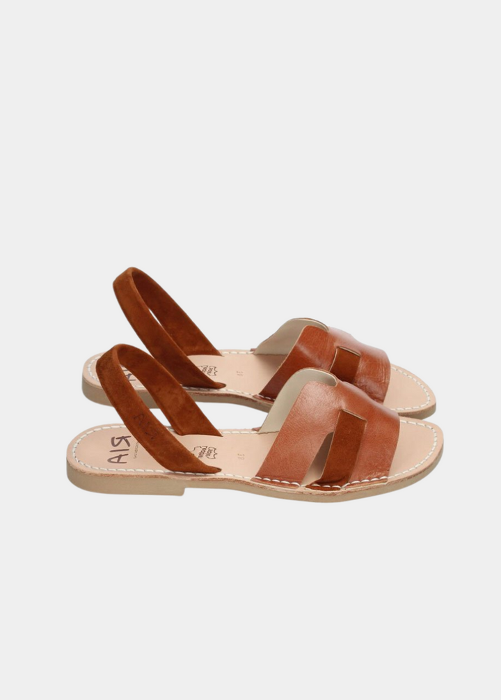 Ria Chic Brown Menorcan Style Sandals