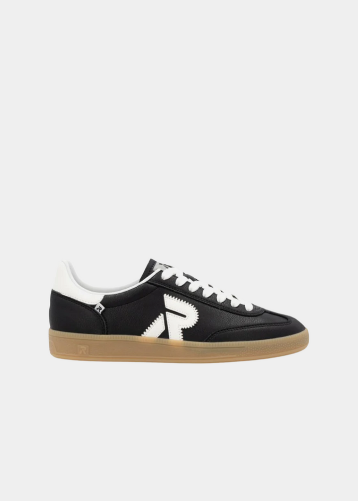 Rieker Stunning Black Leather Trainers