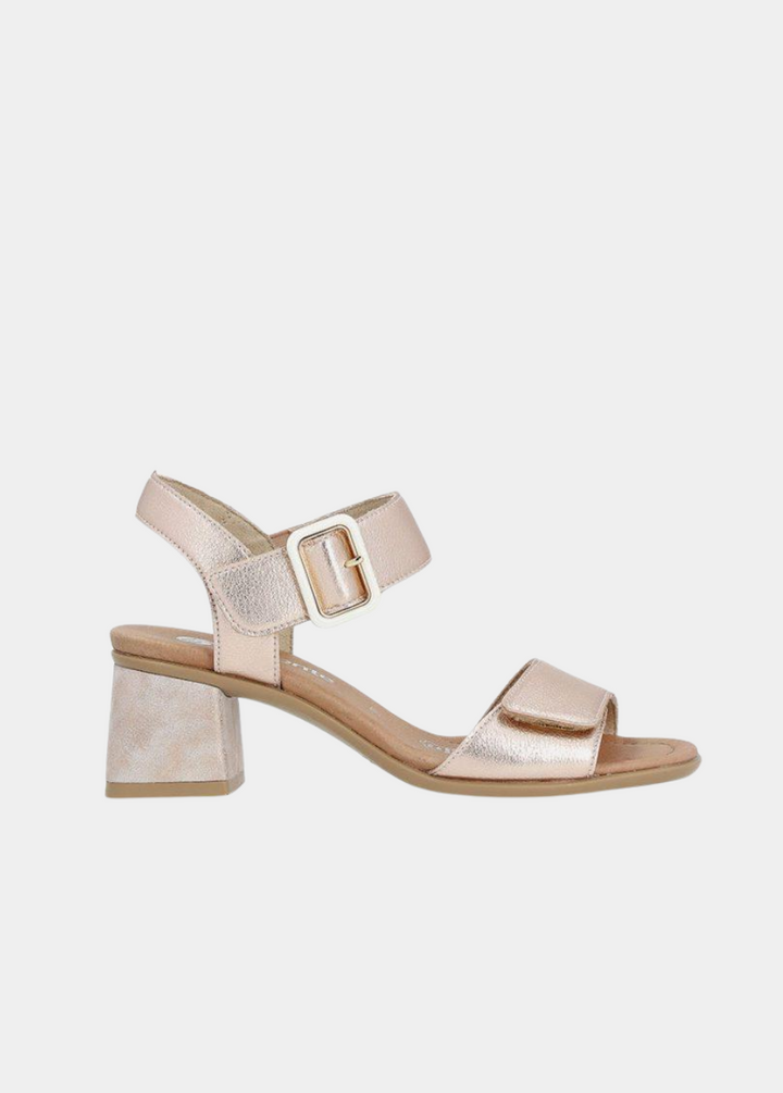 Remonte Glam Rose Gold Block Heels