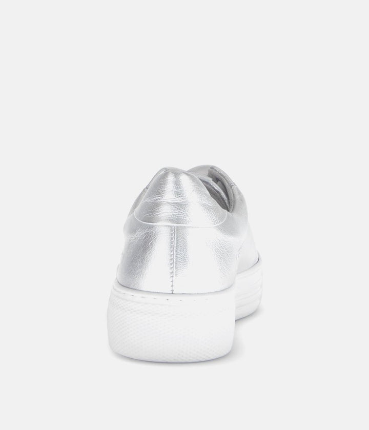 Gabor Trendy Silver Platform Trainers