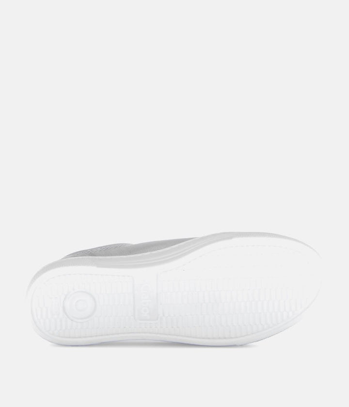 Gabor Trendy Silver Platform Trainers