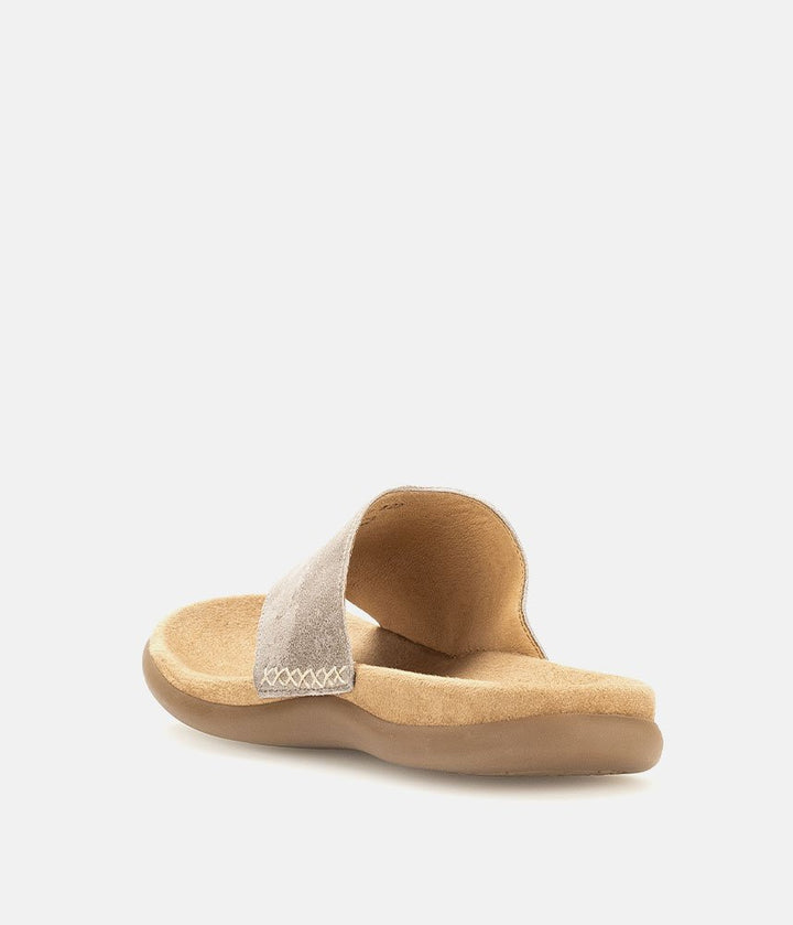 Gabor Pretty Metallic Leather Toe Post Sandals