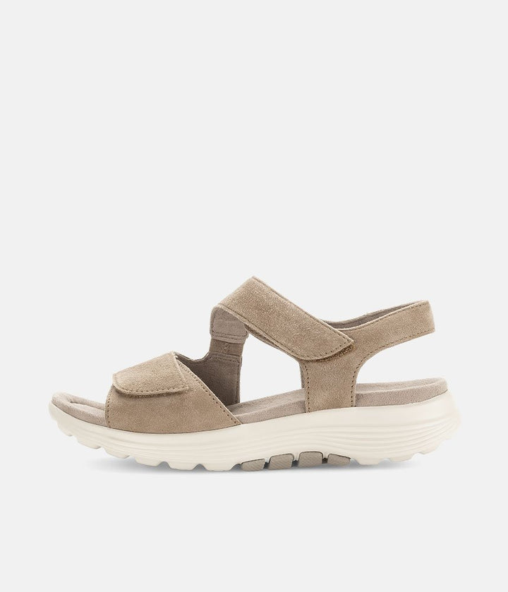 Gabor Sporty Beige Rolling Soft Walking Sandals