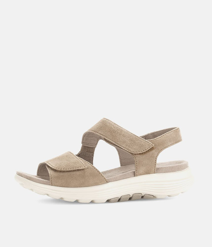 Gabor Sporty Beige Rolling Soft Walking Sandals