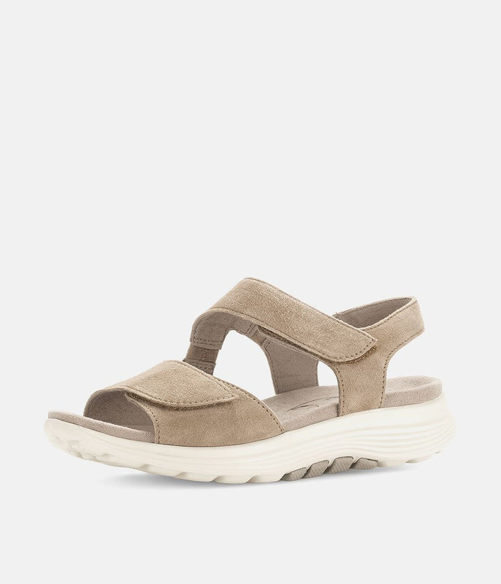 Gabor Sporty Beige Rolling Soft Walking Sandals