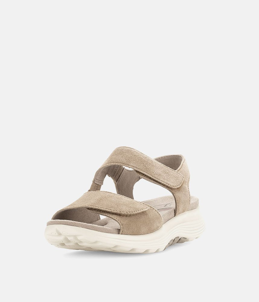 Gabor Sporty Beige Rolling Soft Walking Sandals