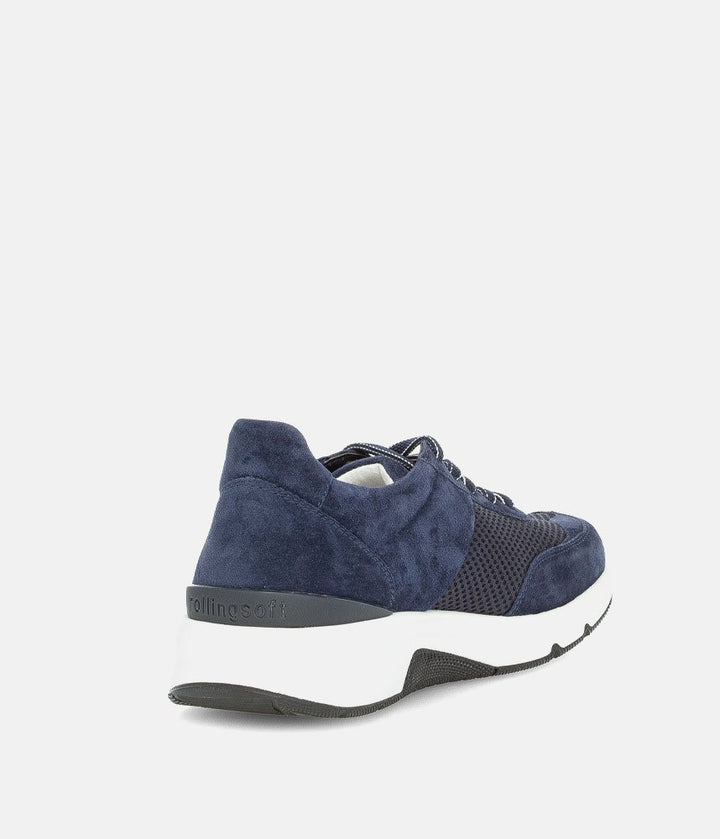 Gabor Fab Navy Rolling Soft Trainers
