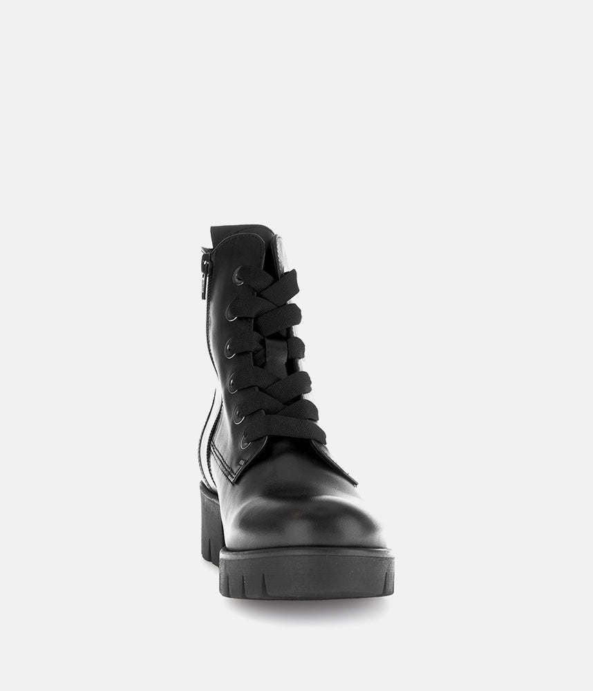 Gabor Essential Chunky Combat Boots - Black