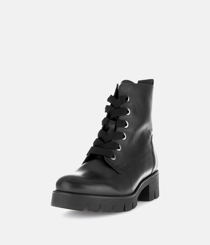 Gabor Essential Chunky Combat Boots - Black