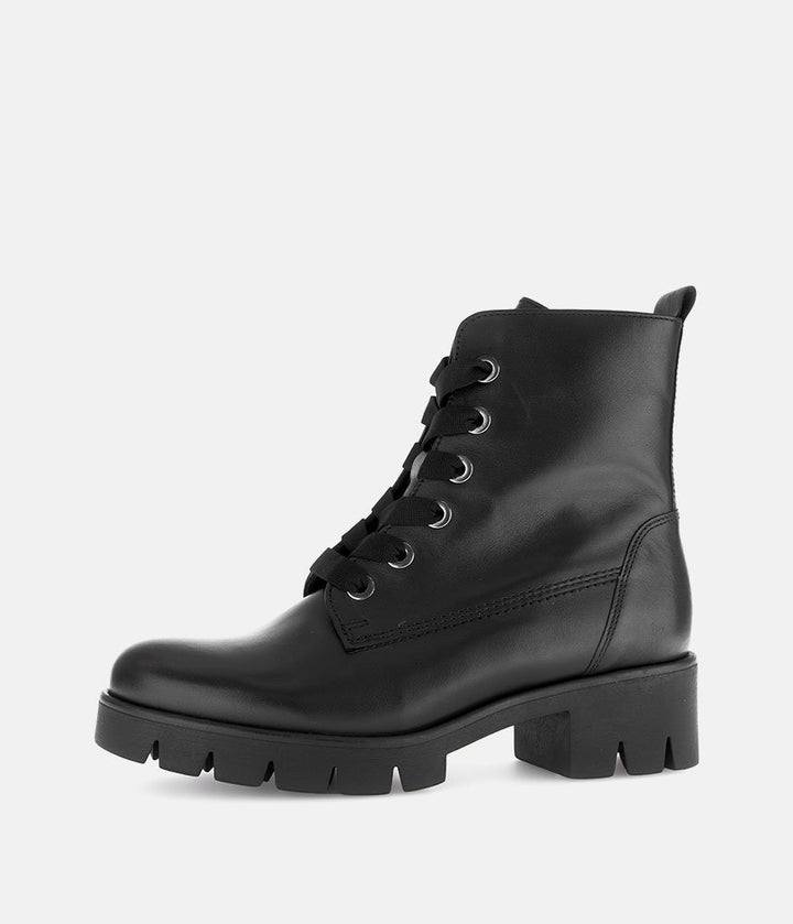 Gabor Essential Chunky Combat Boots - Black