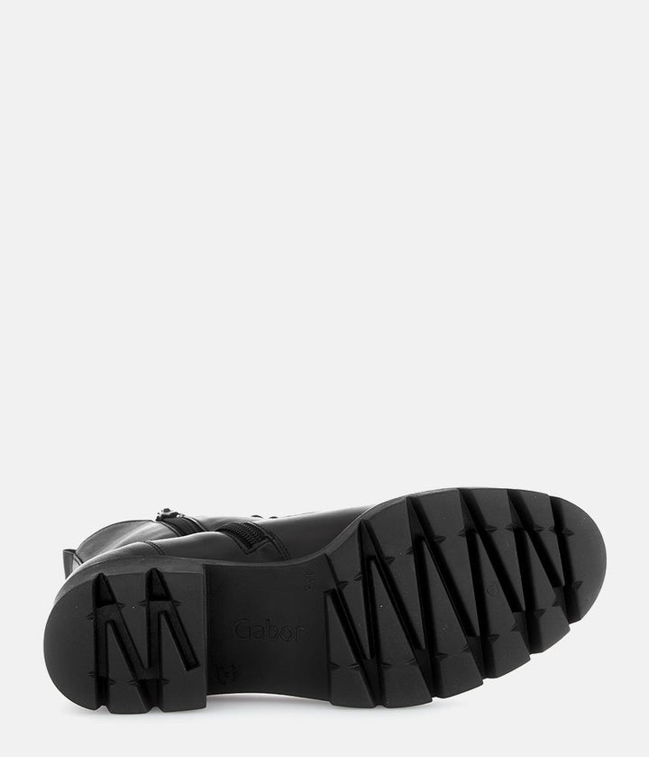 Gabor Essential Chunky Combat Boots - Black