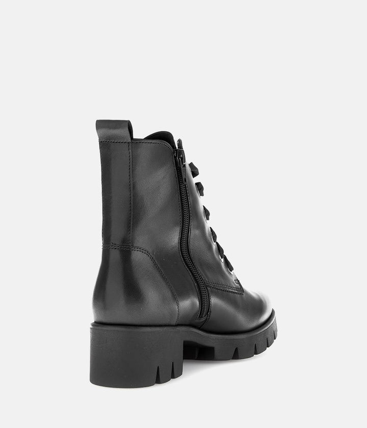 Gabor Essential Chunky Combat Boots - Black
