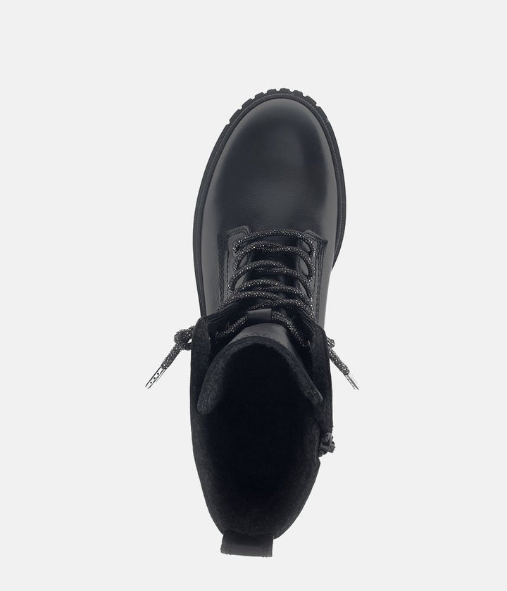 Gabor Statement Chunky Combat Boots - Black