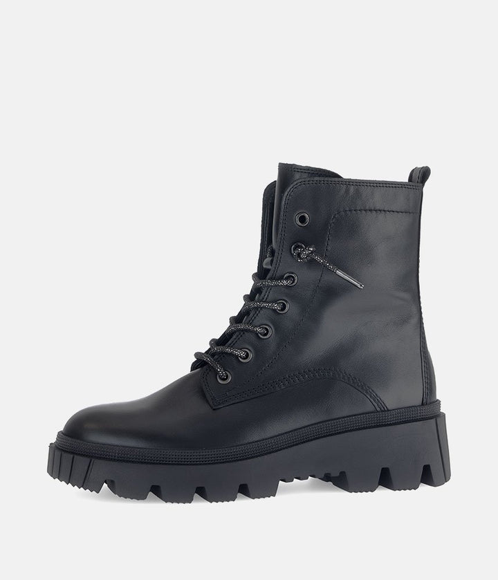 Gabor Statement Chunky Combat Boots - Black