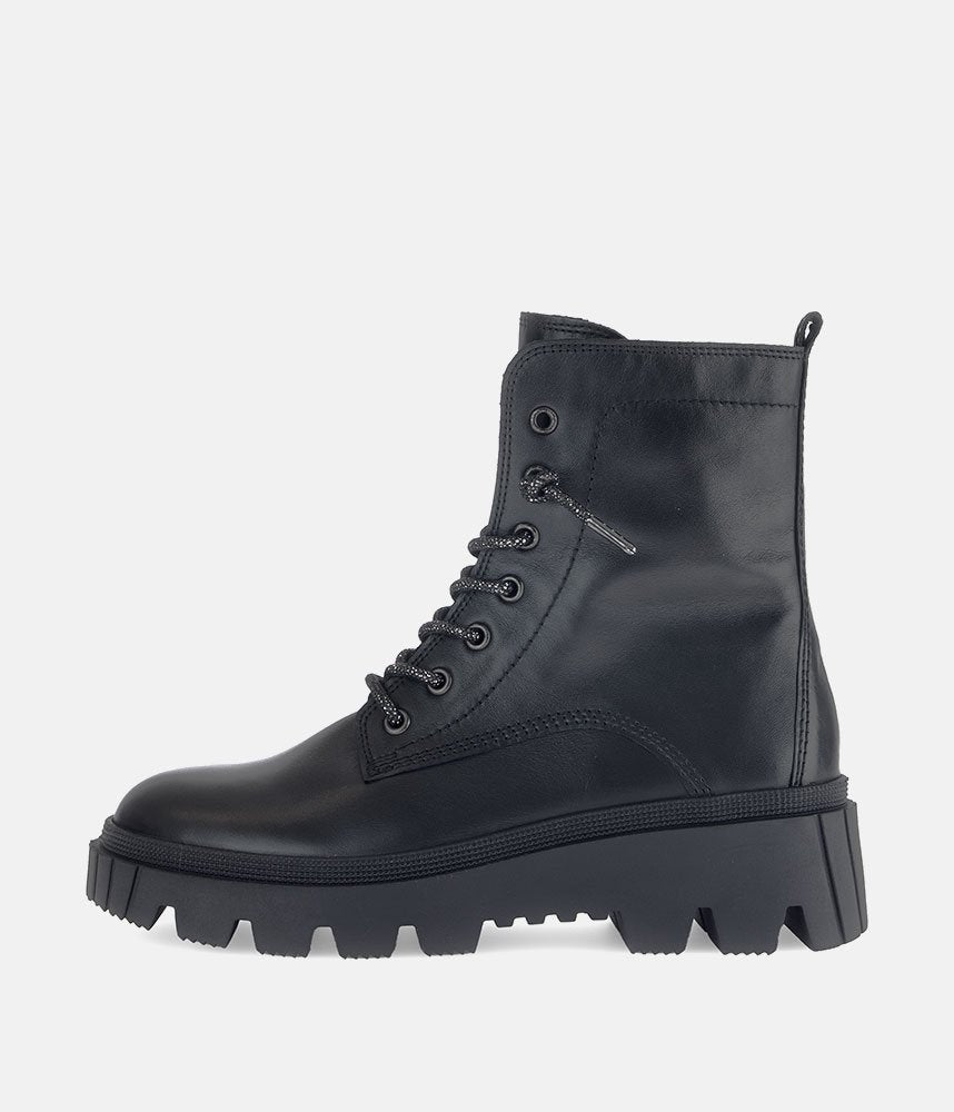 Gabor Statement Chunky Combat Boots - Black