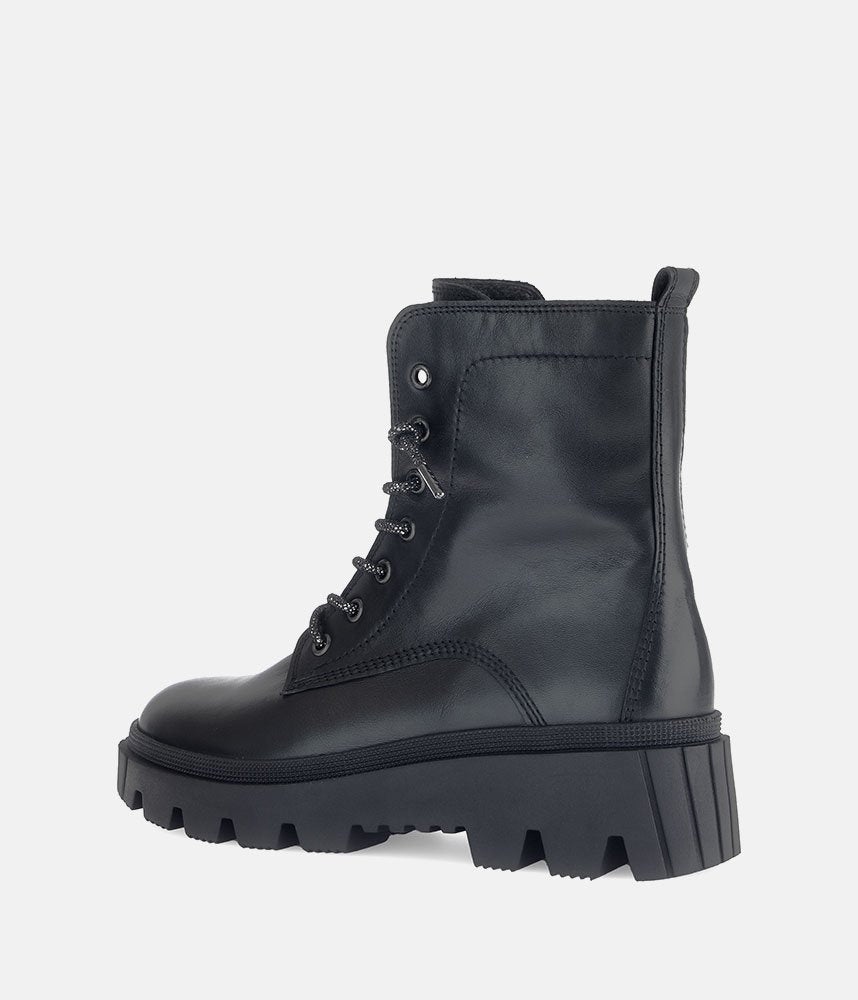 Gabor Statement Chunky Combat Boots - Black