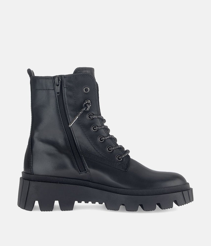 Gabor Statement Chunky Combat Boots - Black