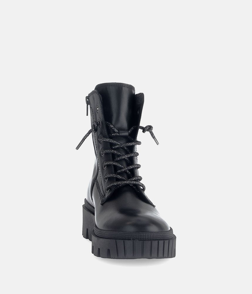 Gabor Statement Chunky Combat Boots - Black