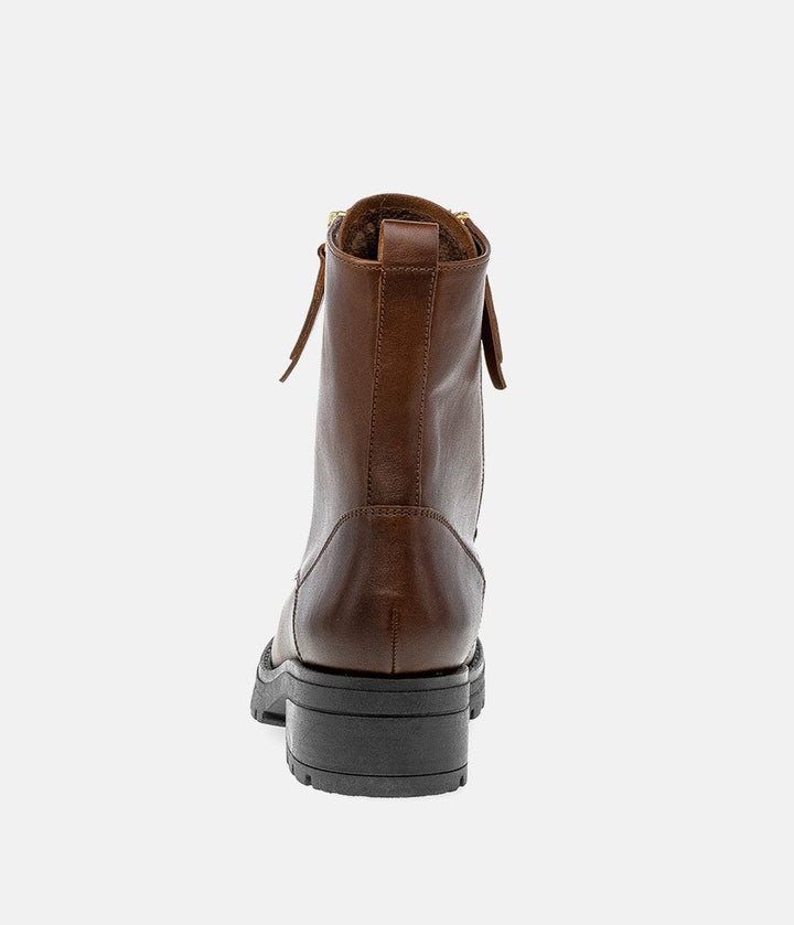 Gabor Premium Leather Lace Up Ankle Boots - Brown