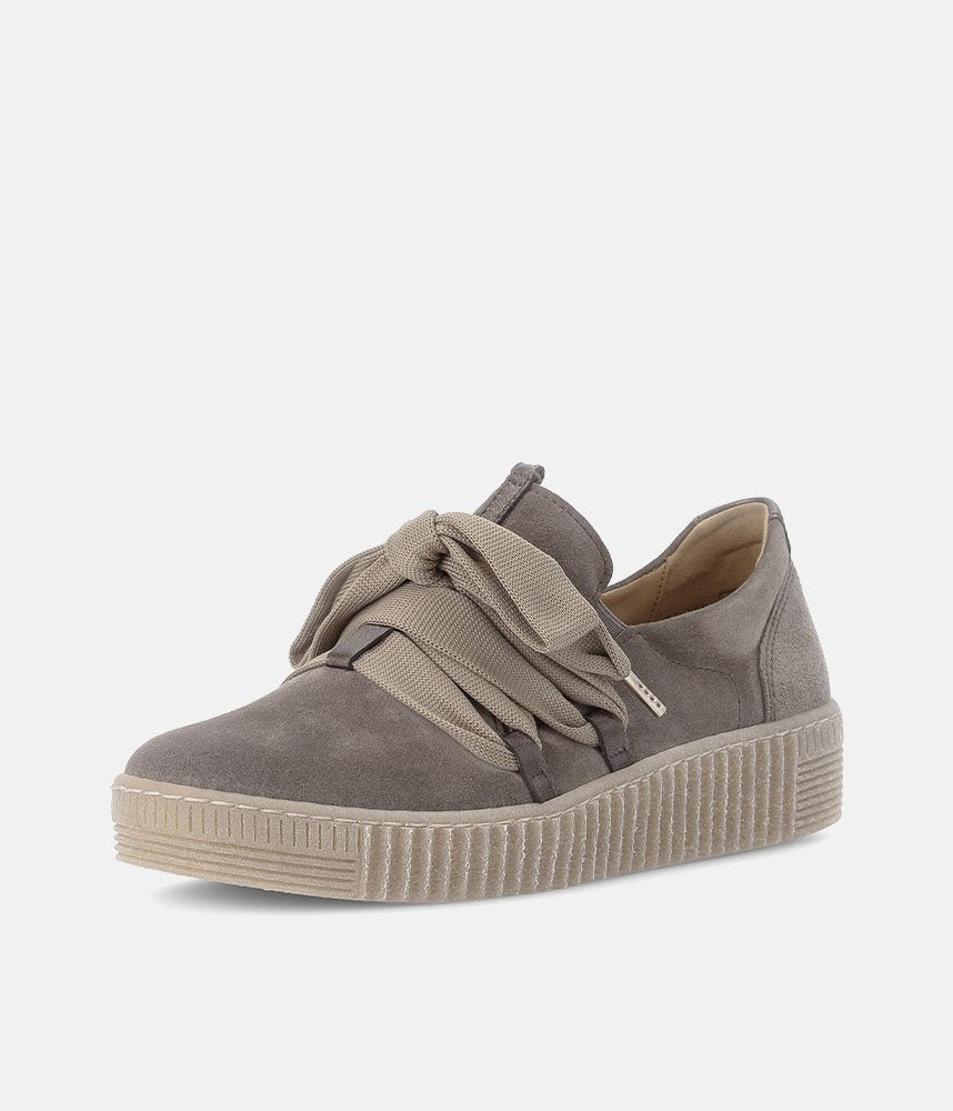 Gabor Glam Slip On Trainers - Taupe