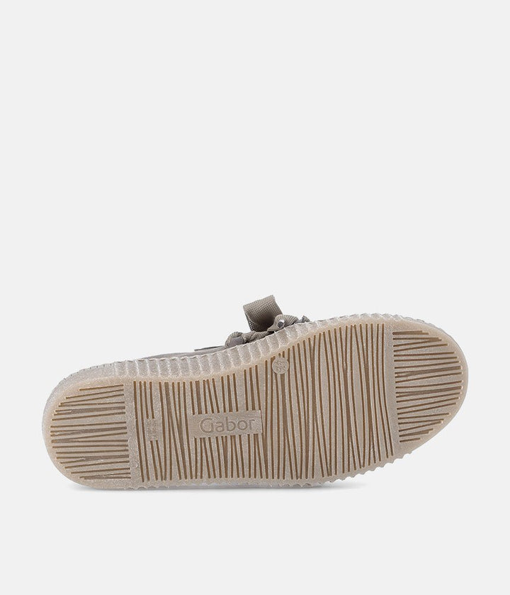 Gabor Glam Slip On Trainers - Taupe