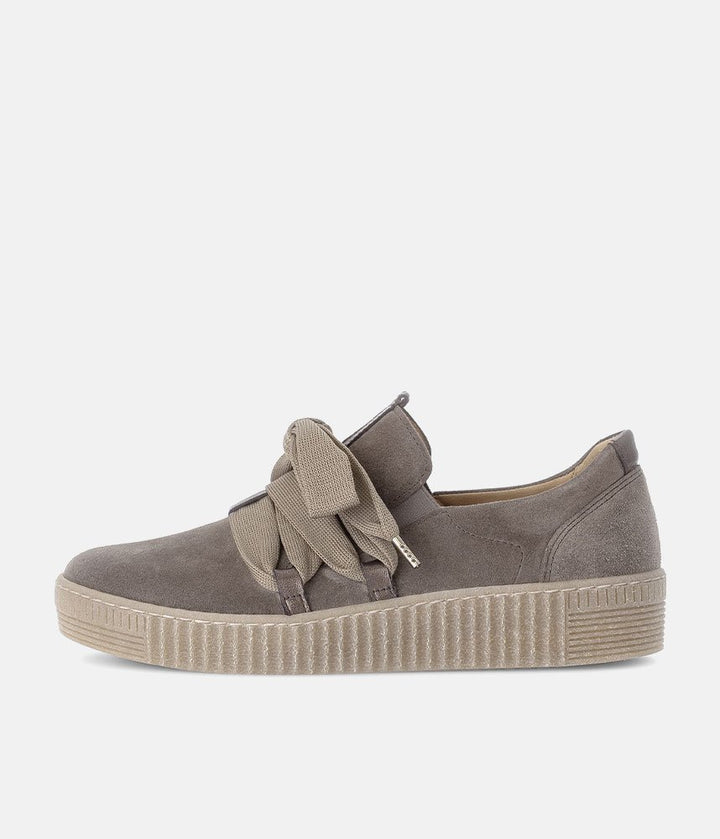 Gabor Glam Slip On Trainers - Taupe