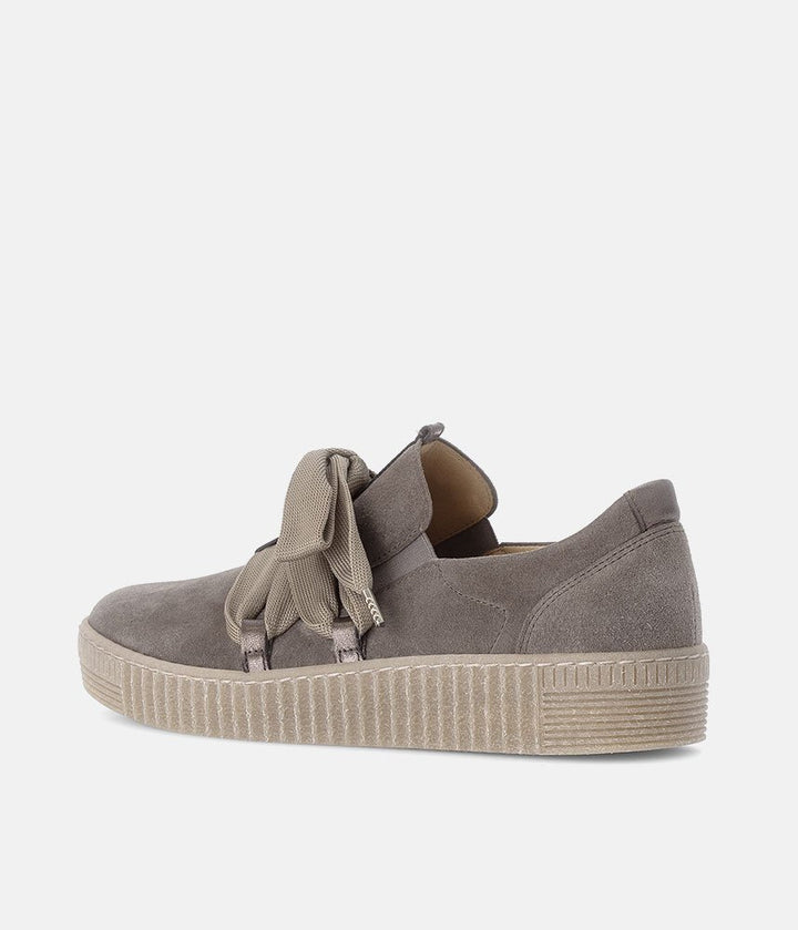 Gabor Glam Slip On Trainers - Taupe