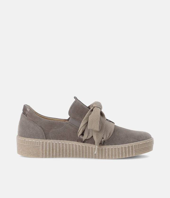 Gabor Glam Slip On Trainers - Taupe