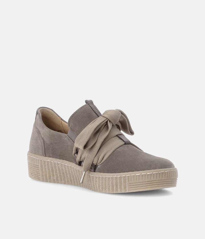 Gabor Glam Slip On Trainers - Taupe