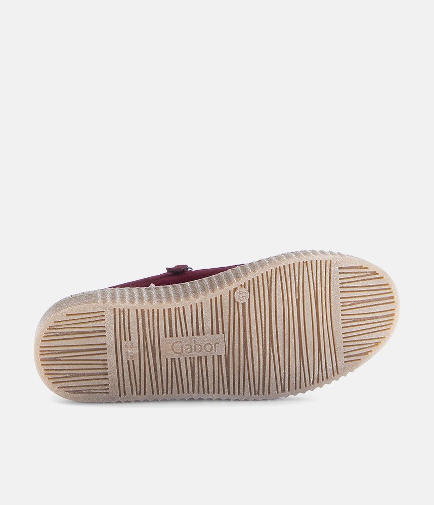 Gabor Chunky Suede Trainers - Burgundy