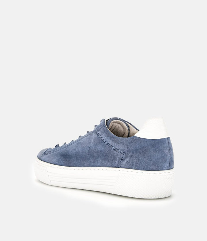 Gabor Trendy Blue Suede Trainers