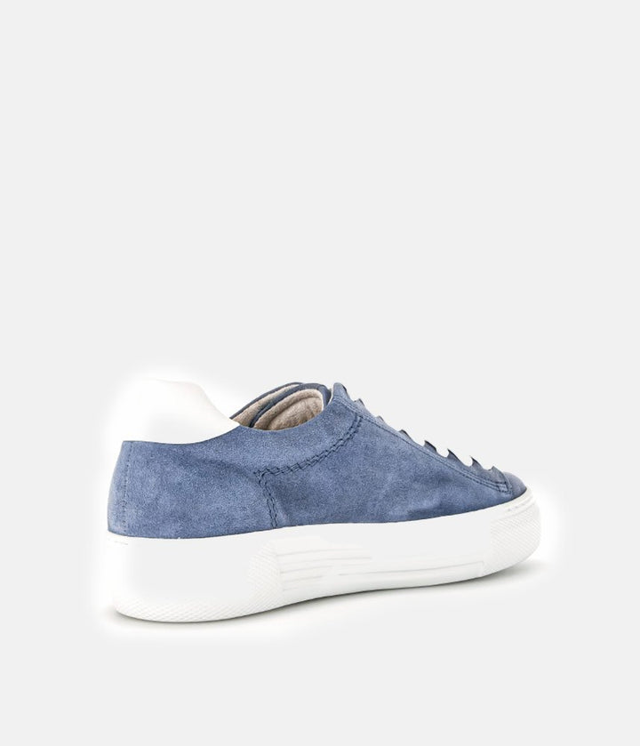 Gabor Trendy Blue Suede Trainers