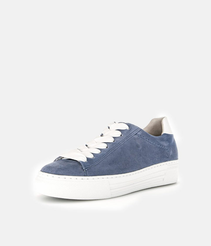 Gabor Trendy Blue Suede Trainers