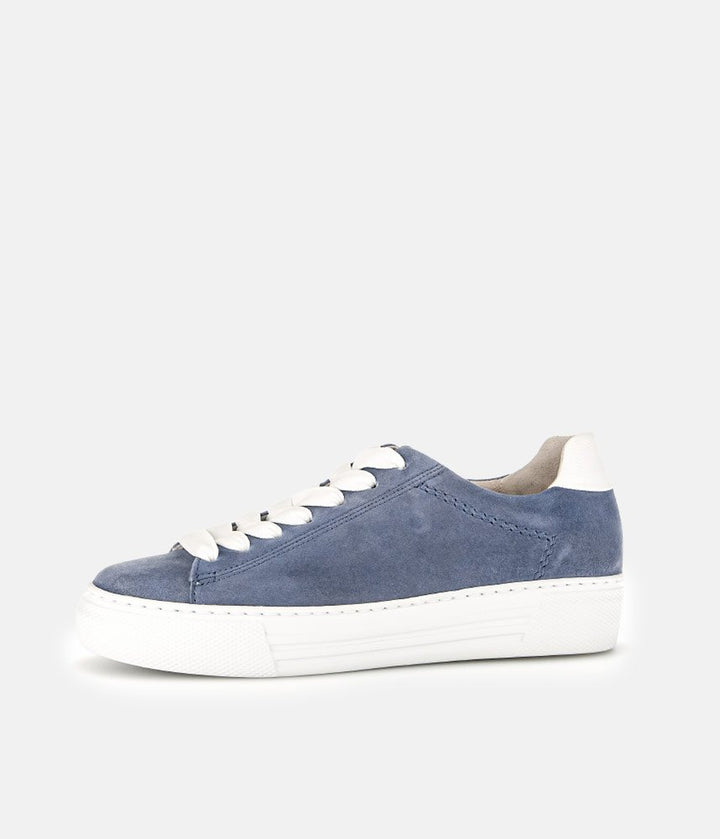 Gabor Trendy Blue Suede Trainers