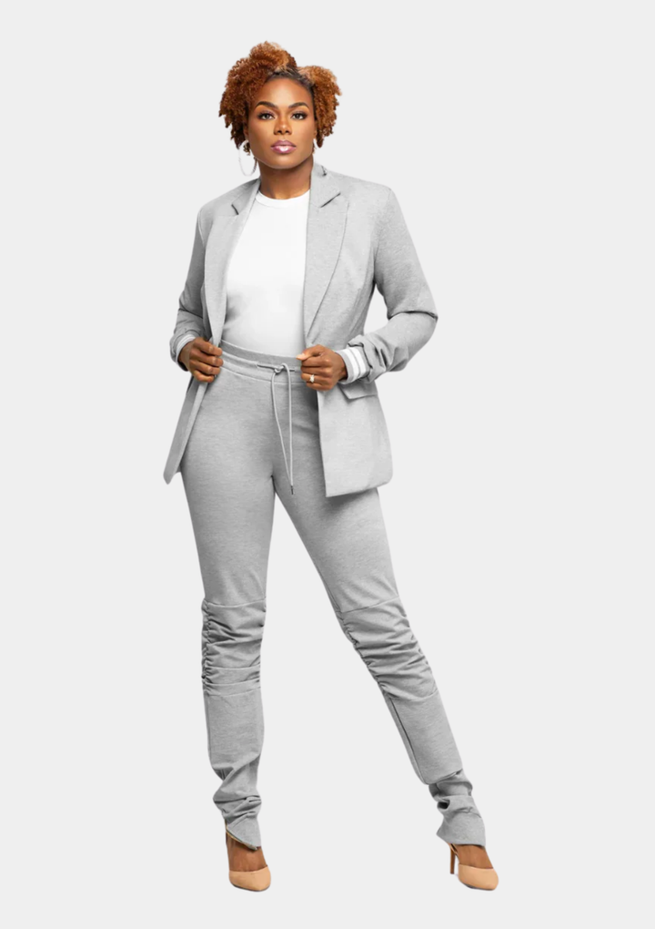Tall Jogger Suit Jacket - Grey